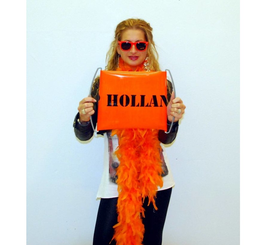 Mini roll up banner Oranje HUP HOLLAND HUP