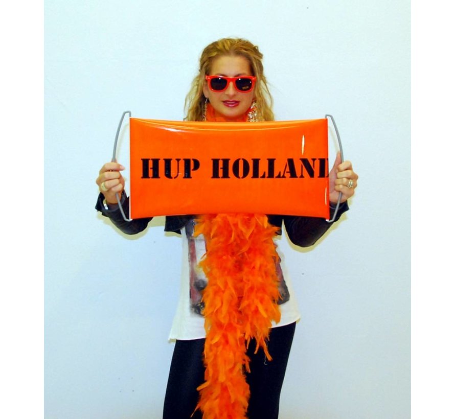 Mini roll up banner Oranje HUP HOLLAND HUP