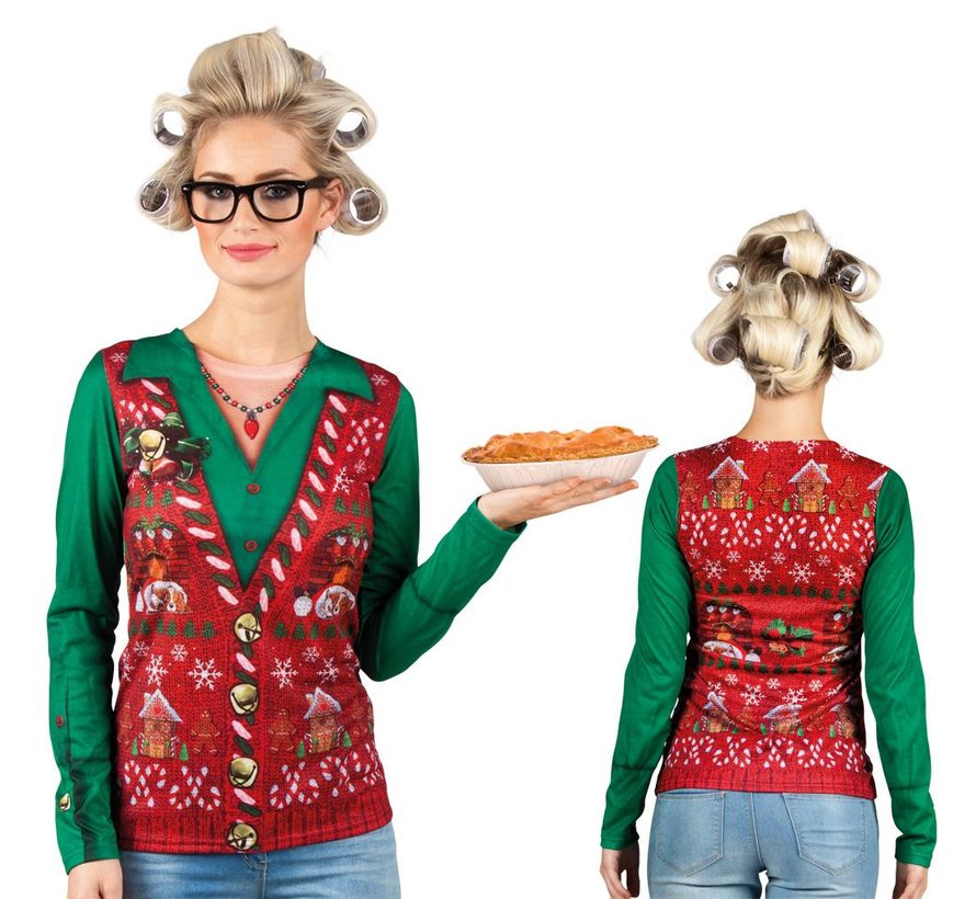 Foute Dames Kersttrui - Santa's Favourite Ho! - Rood
