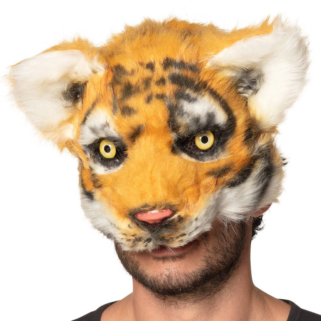 pluche masker tijger Partycorner.nl
