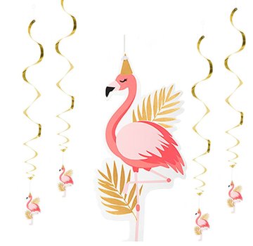 Flamingo Decoratie spiraal