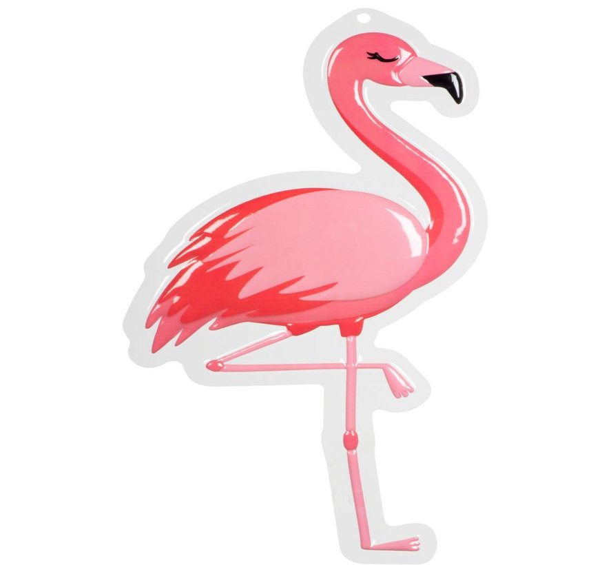 Wanddecoratie Flamingo ( brandvertragend)