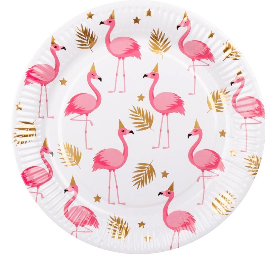Kartonnen  Flamingo Bordjes
