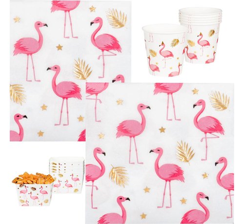 Papieren Flamingo Servetten