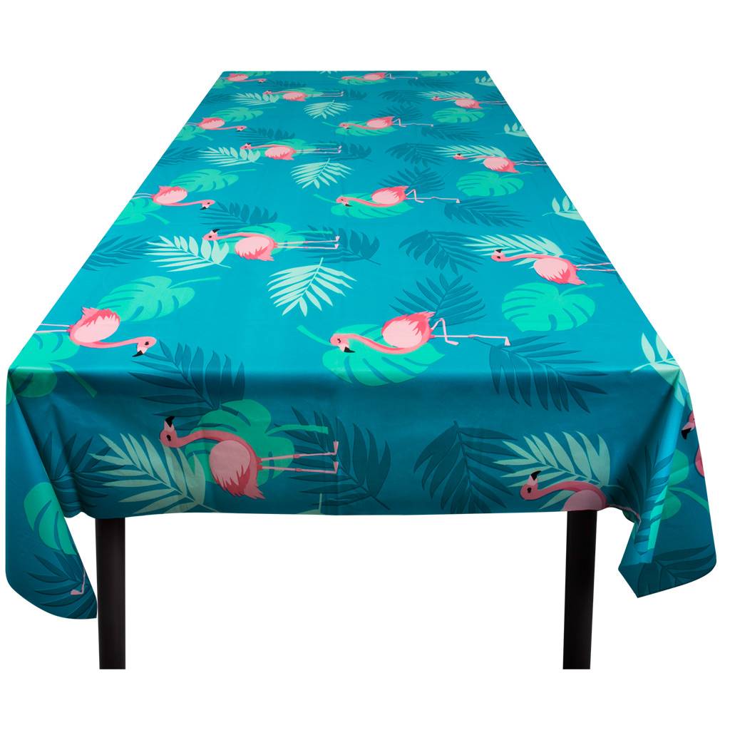 Plastic Flamingo tafelkleed kopen -