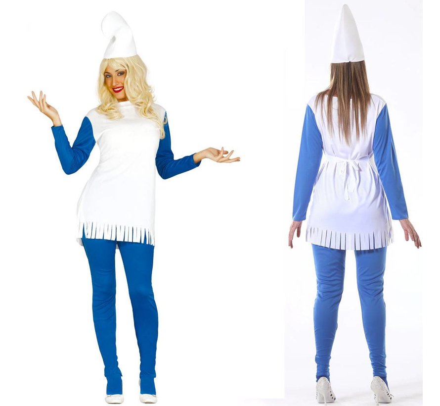 Dames smurf kostuum