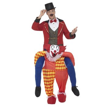 Gedragen door clown kostuum