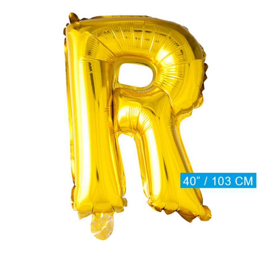 Gouden letters ballon R