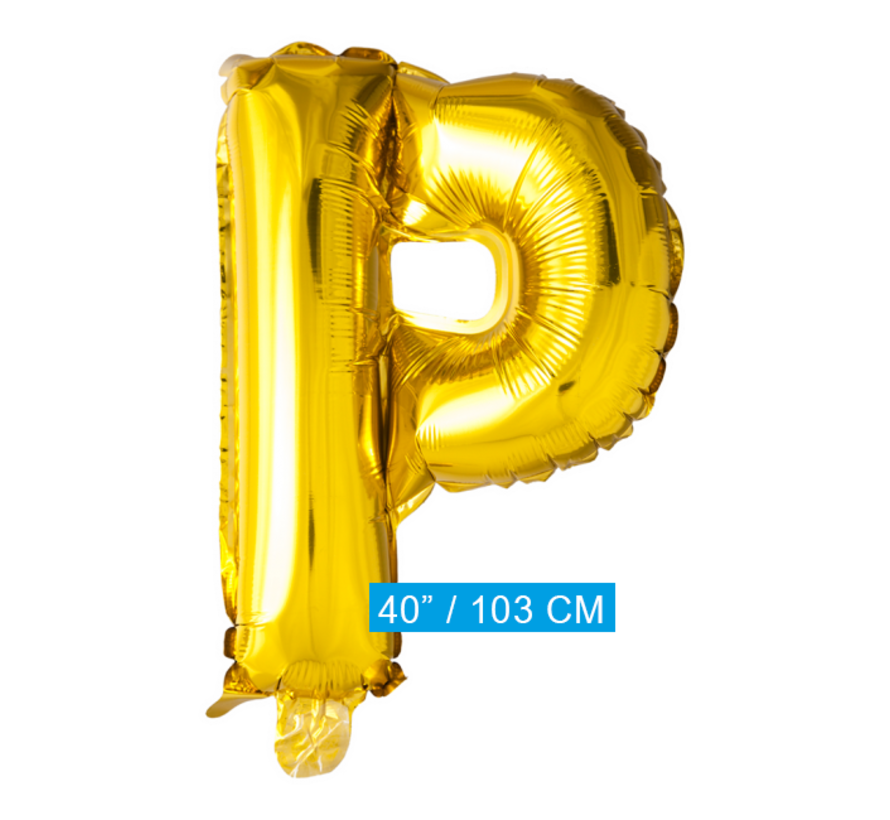 Gouden letters ballon P