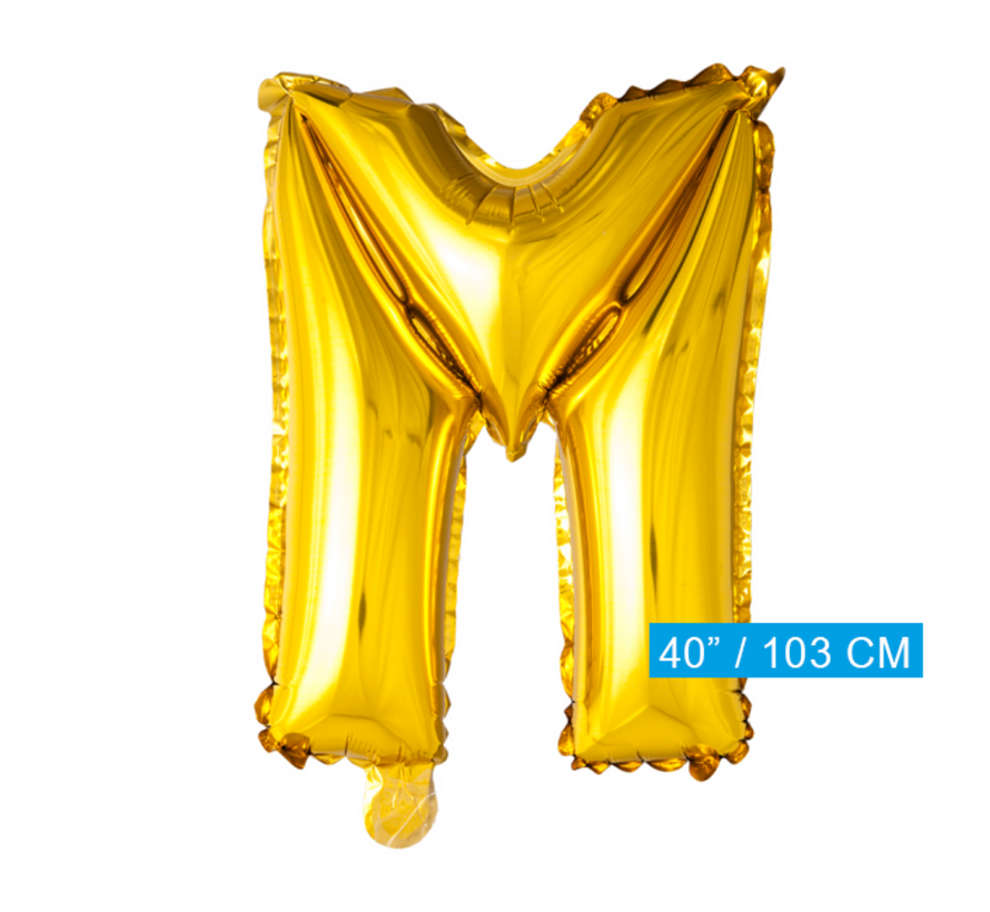 Gouden letters ballon M