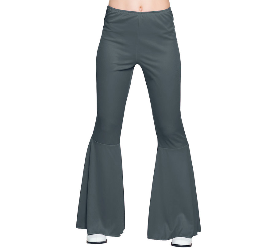 Stretch dames disco broek zwart