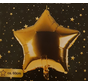 Helium ballon ster goud 60 cm leeg