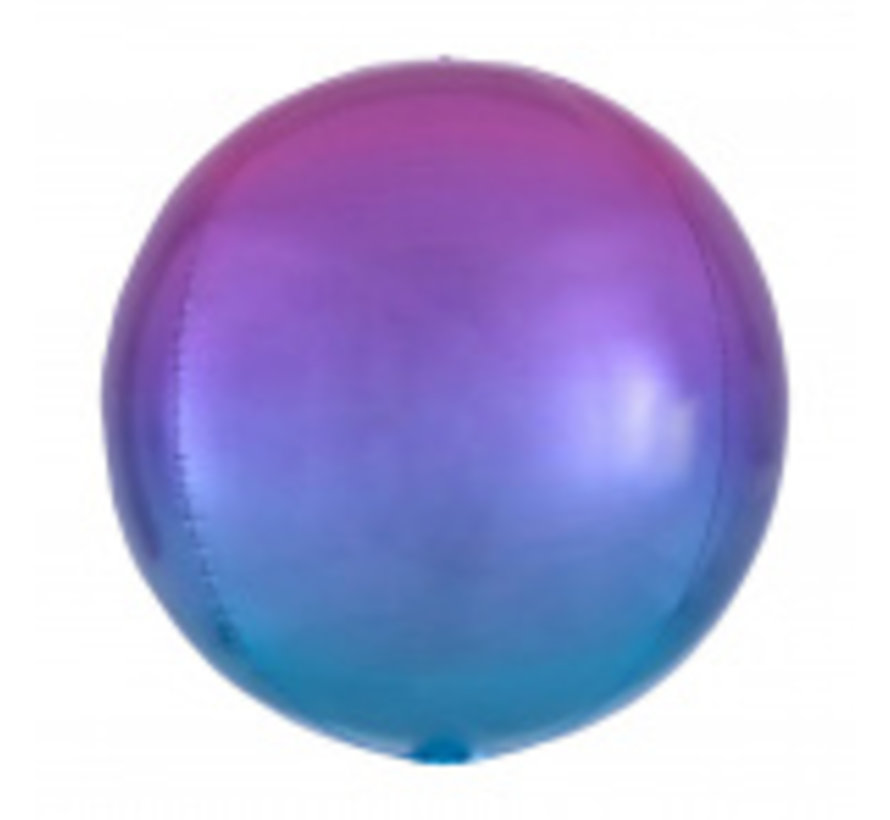 Orbz Ombré paarsblauw folie ballon