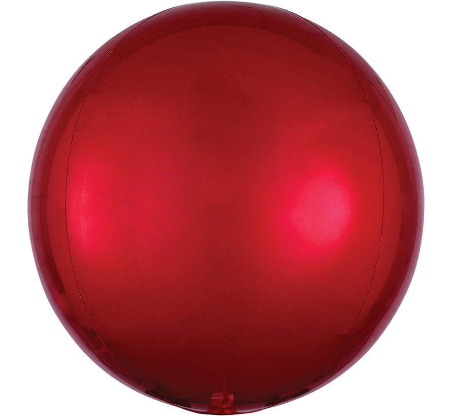 Orbz mat rood folie ballon