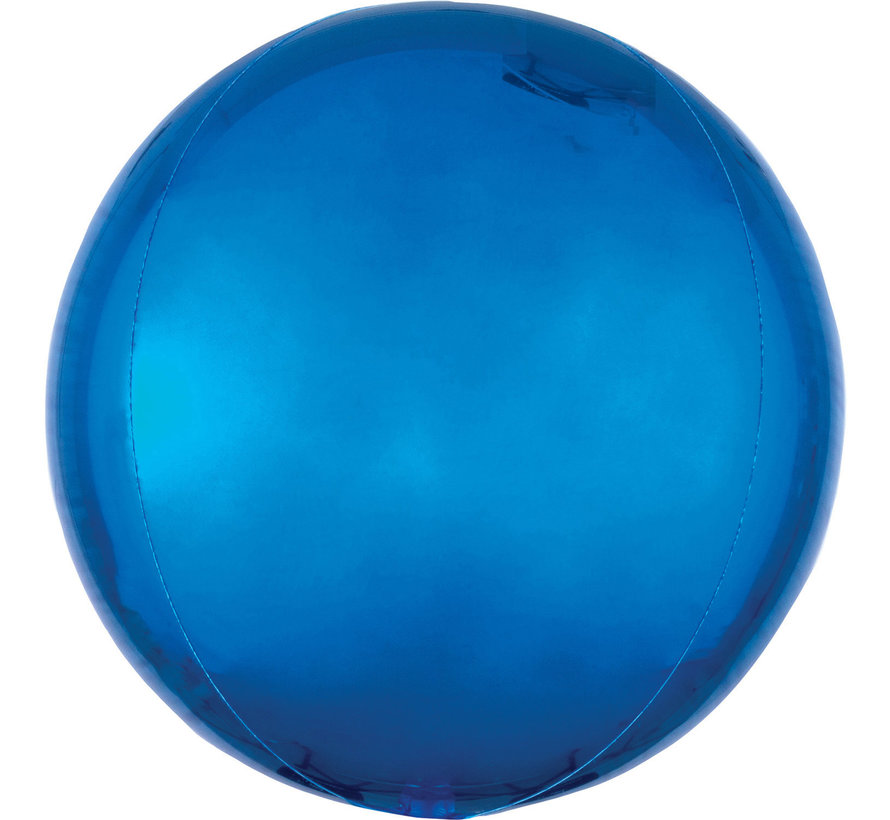 Orbz mat blauw folie ballon
