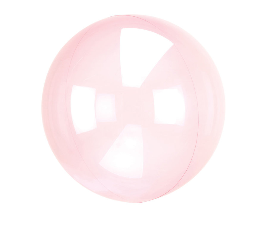 Crystal clearz orbz ballon pink