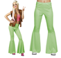 Stretch disco broek groen