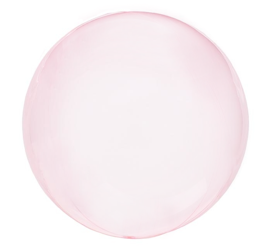Crystal clearz orbz ballon pink