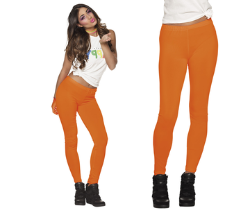 Neon oranje legging