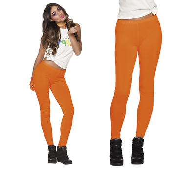 Neon oranje legging