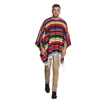 Gekleurde Mexicaanse poncho