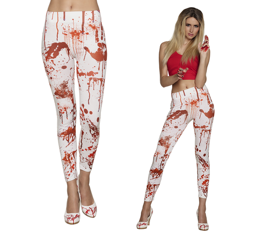 Halloween legging met bloed