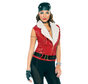 Kerst dames biker jasje rood