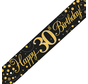 Happy Birthday banner 30 jaar goud zwart