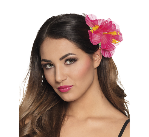 Pink  Hibiscus bloem haaraccessoires