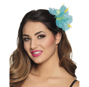 Turquoise bloem haaraccessoires