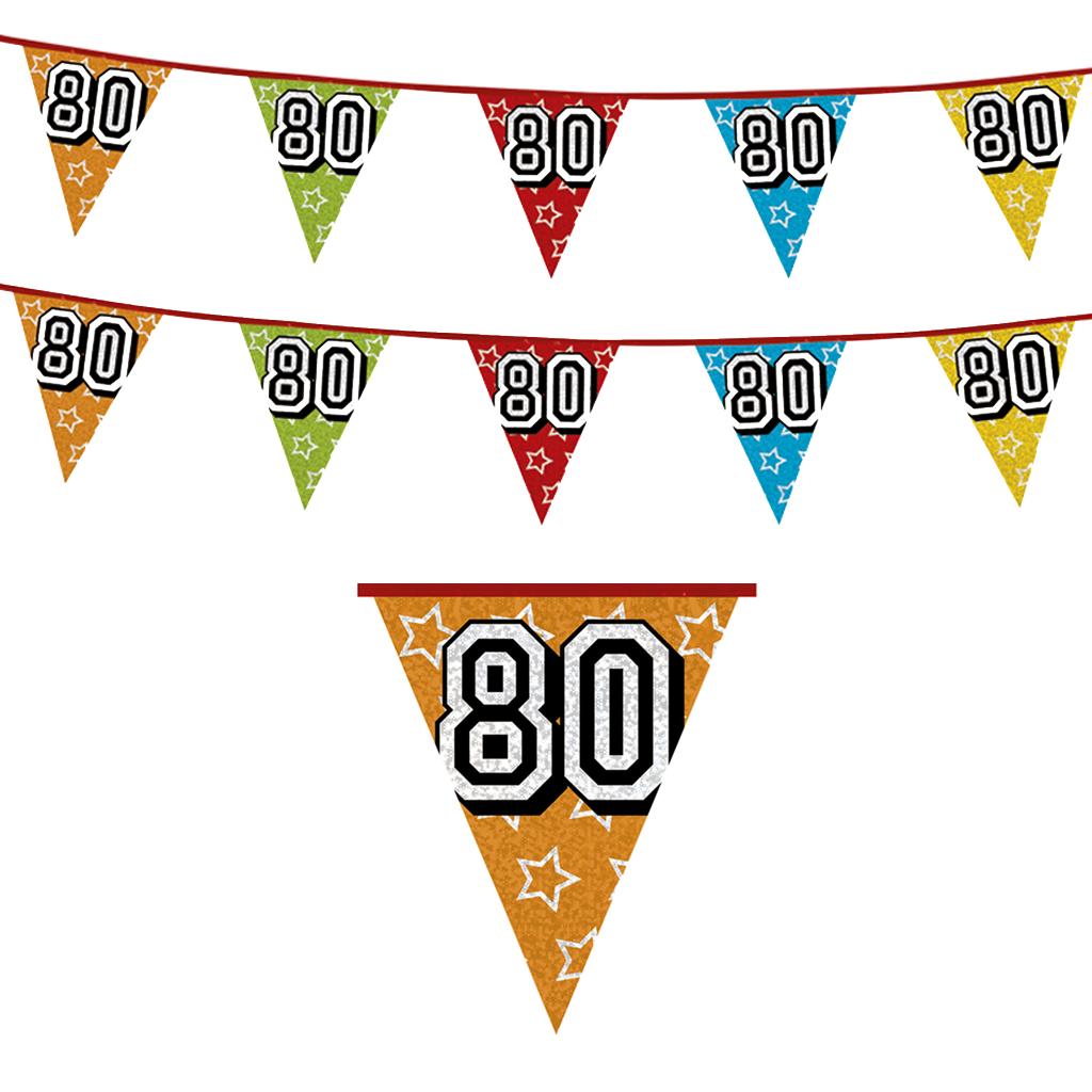 80 jaar versiering - Partycorner.nl
