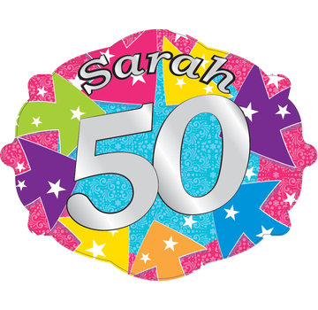 Huldebord sarah 50 jaar