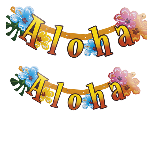 Letterslinger Aloha gekleurd