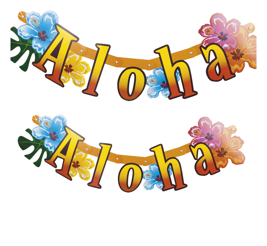 Letterslinger Aloha gekleurd