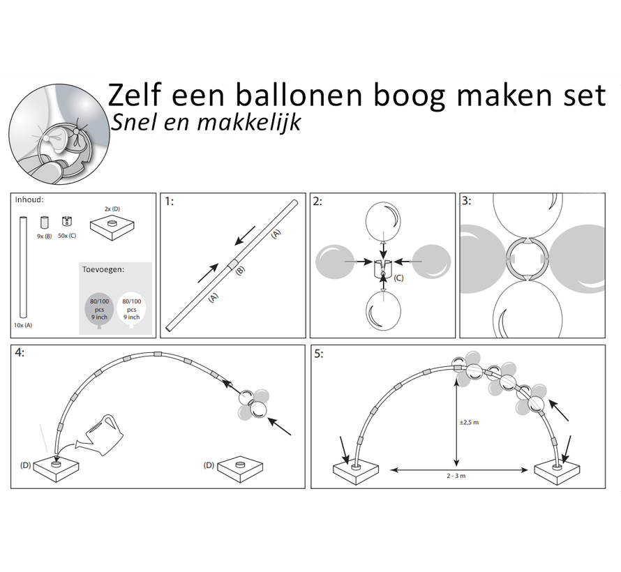 Zelf een ballonnenboog maken