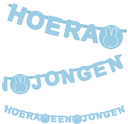 letterguirlande hoera een jongen