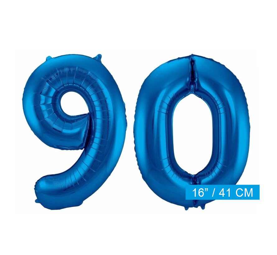 Folie ballonnen 90 blauw