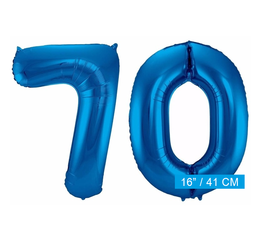 Folie ballonnen 70 blauw