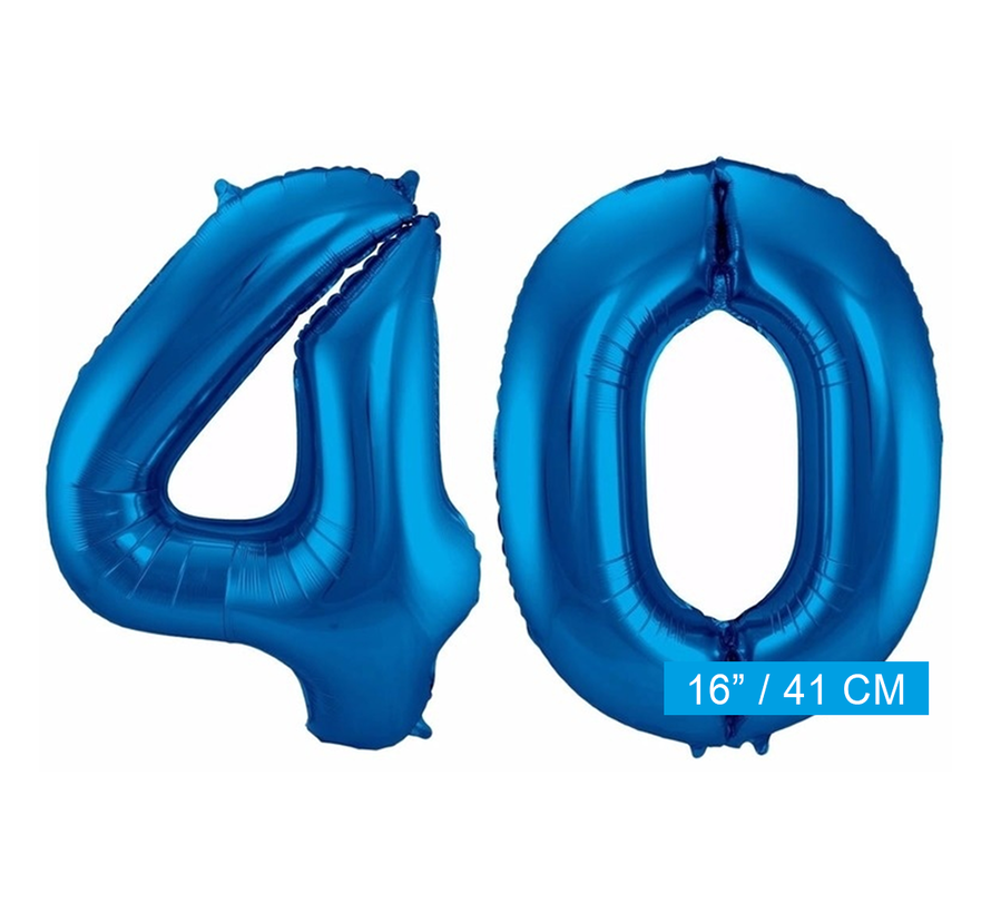 Folie ballonnen 40 blauw