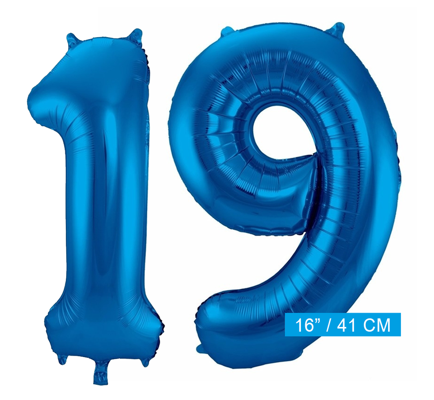 Folie ballonnen 19 blauw