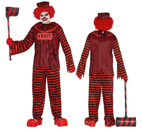 Horror clown gevangene jumpsuit