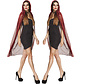 Doorzichtige halloween cape rood