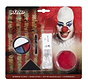 Make-up kit Clown (make-up, 1 spons, 1 penseel en 1 clownsneus)