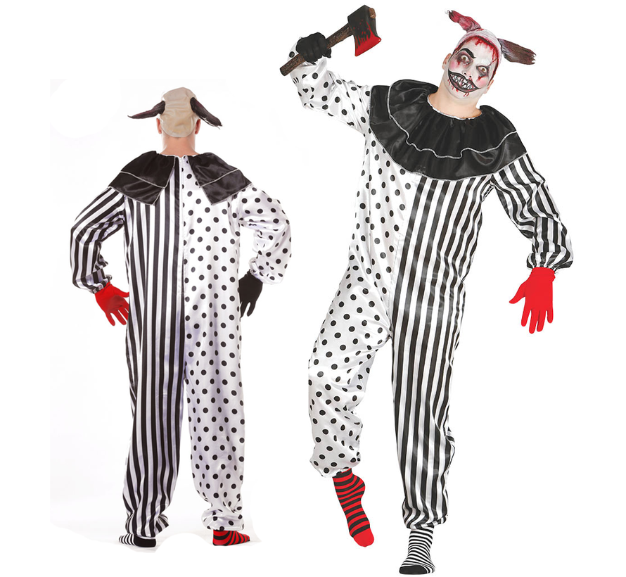 Horror Pierrot clown kostuum