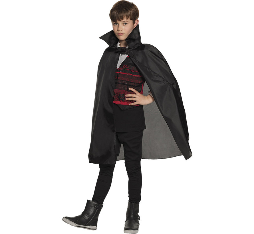 Vampire kinder cape zwart