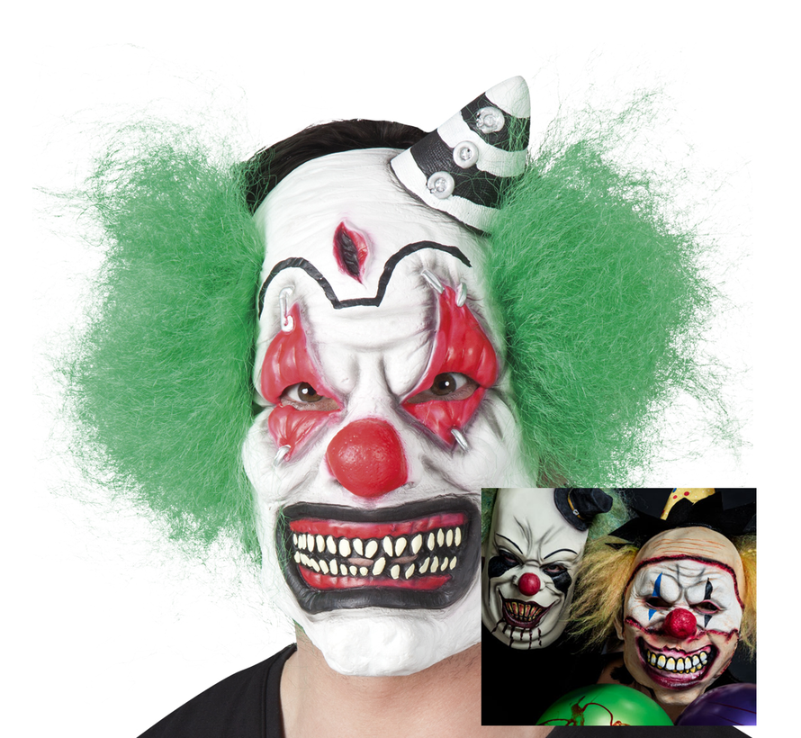 Latex Horror Clown masker