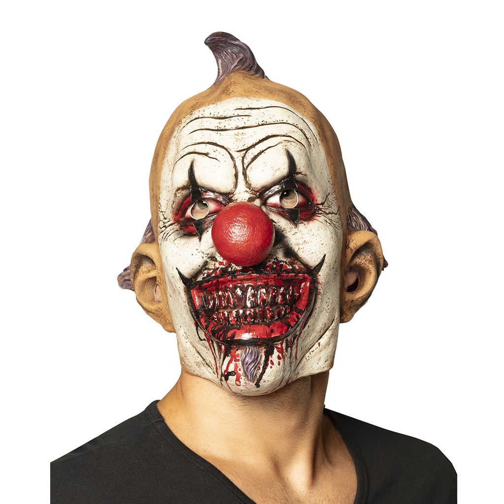 Hilarisch Pech Pathologisch Latex horror clown masker - Partycorner.nl