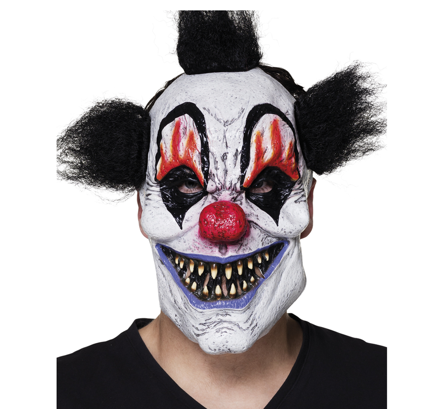 latex scary clown masker