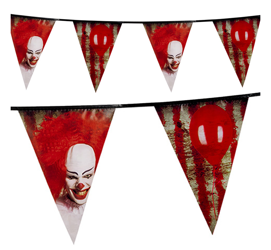 Vlaggenlijn Horror clown IT