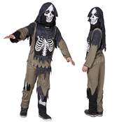 Kinder verkleedkleding zombie skelet